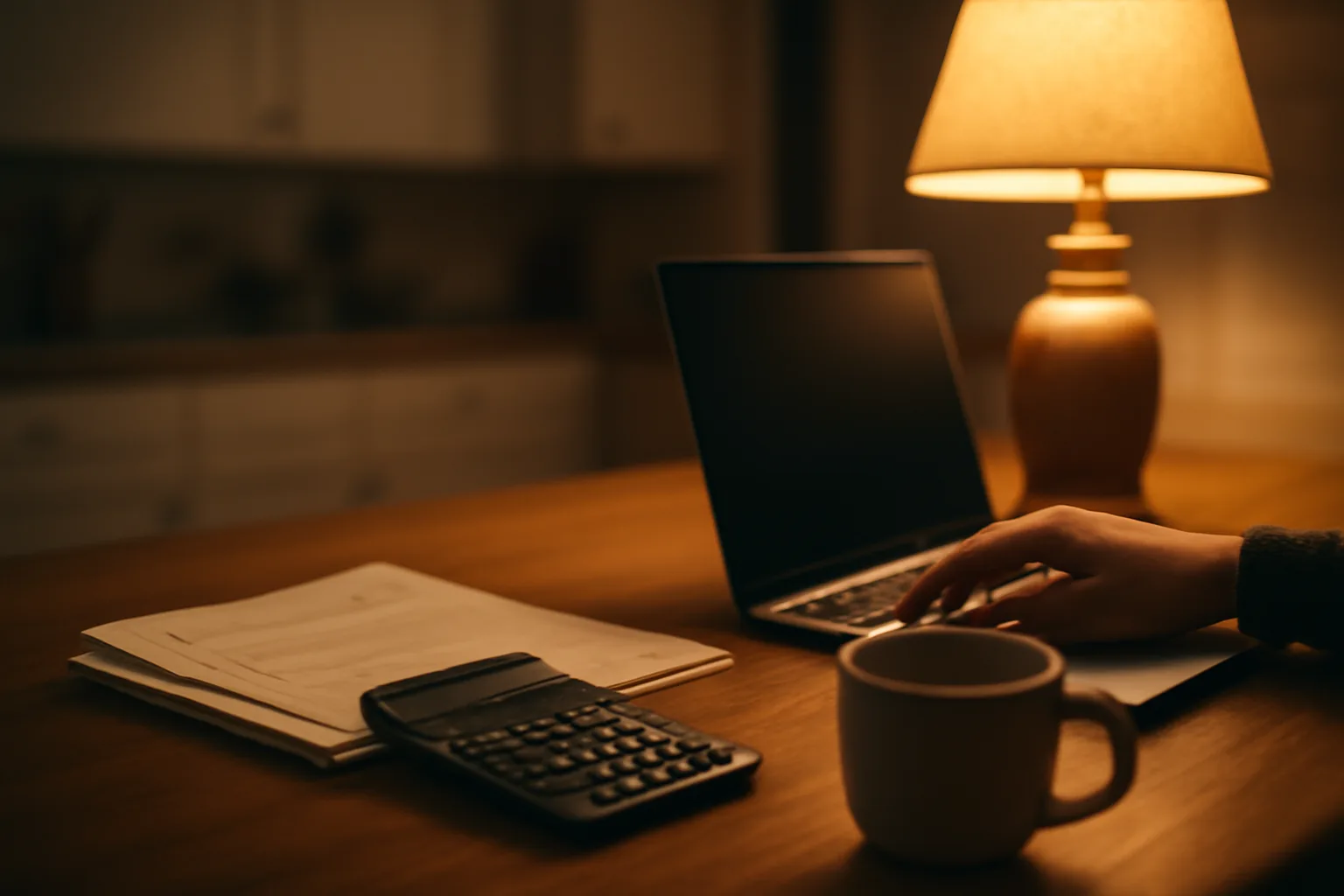 Volunteer treasurer working at a laptop with financial paperwork preparing to file Form 990