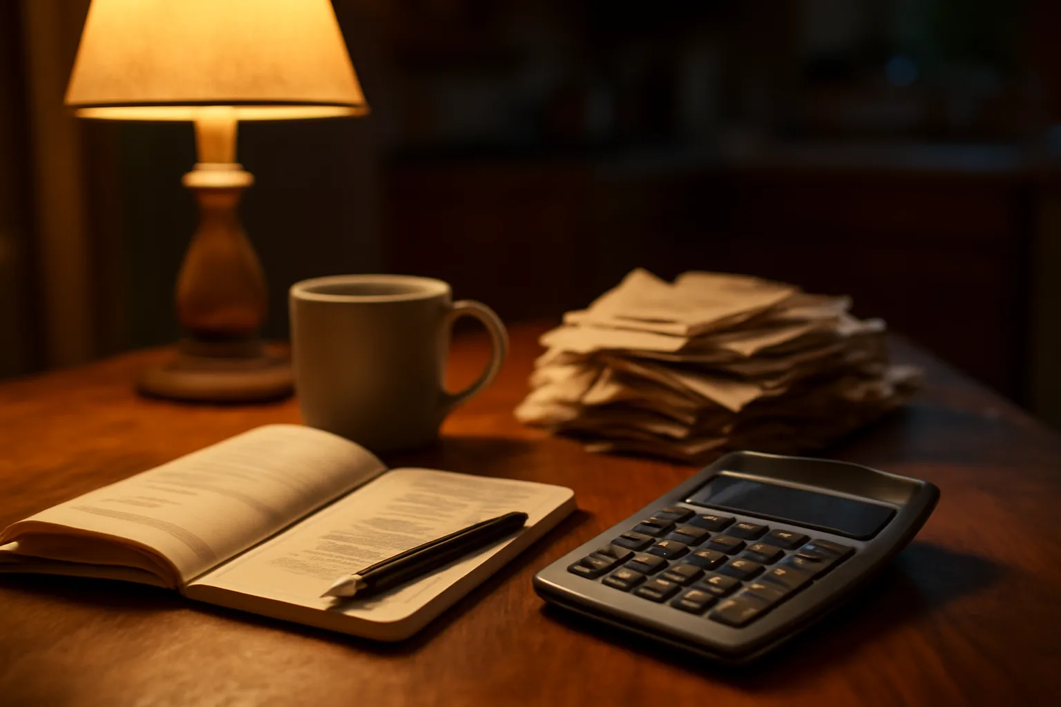 kitchen table workspace showing the daily bookkeeping duties of a nonprofit treasurer